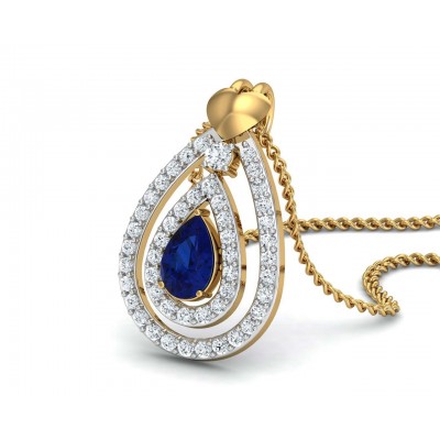 Anchita Sapphire Diamond Pendant